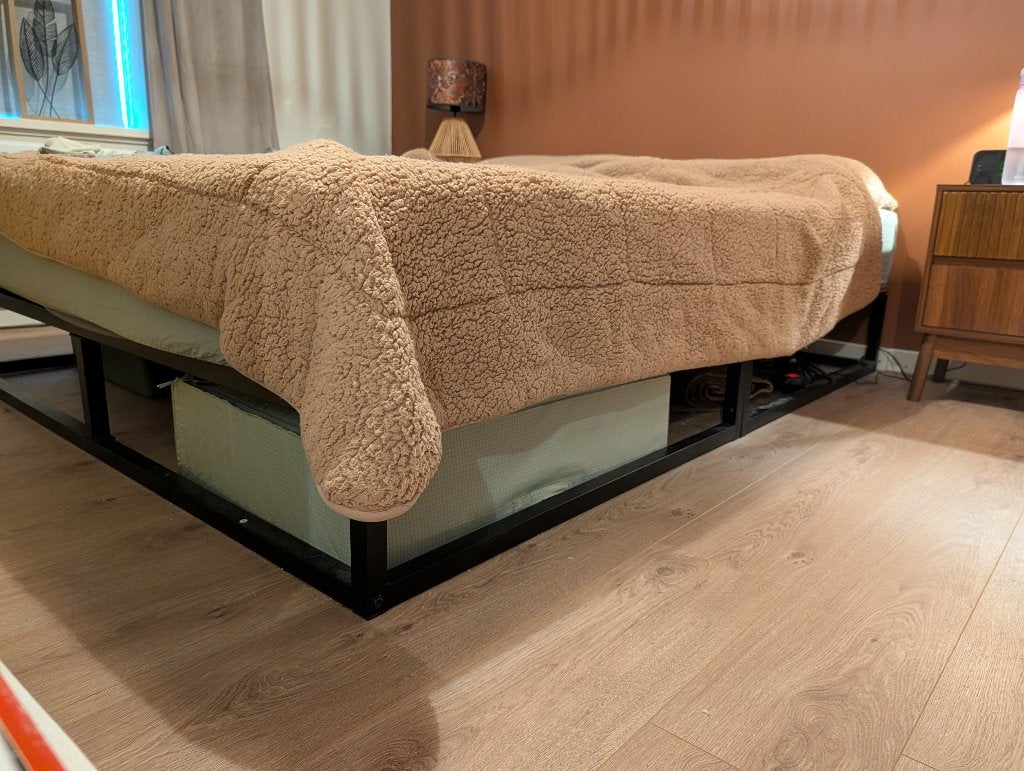 Emma Metalen Bed 160x200 en/of Emma Hybrid Matras |, Ophalen, Gebruikt, Zwart, Tweepersoons