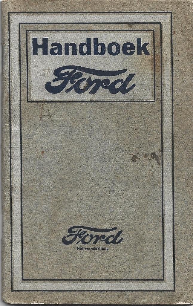 Ford T handboek auto techniek (A1431), Ophalen of Verzenden