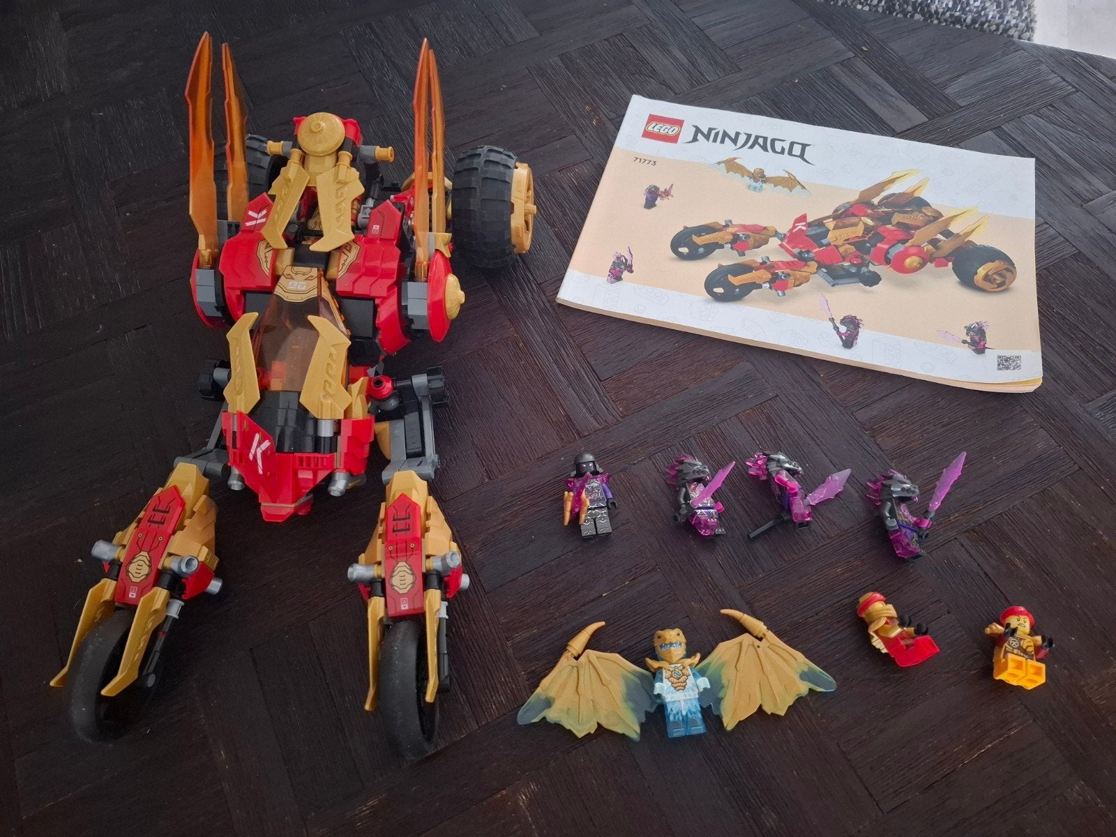 LEGO Ninjago 71773 Kai's gouden drakenvoertuig, Compleet, Lego, Ophalen of Verzenden, Zo goed als nieuw