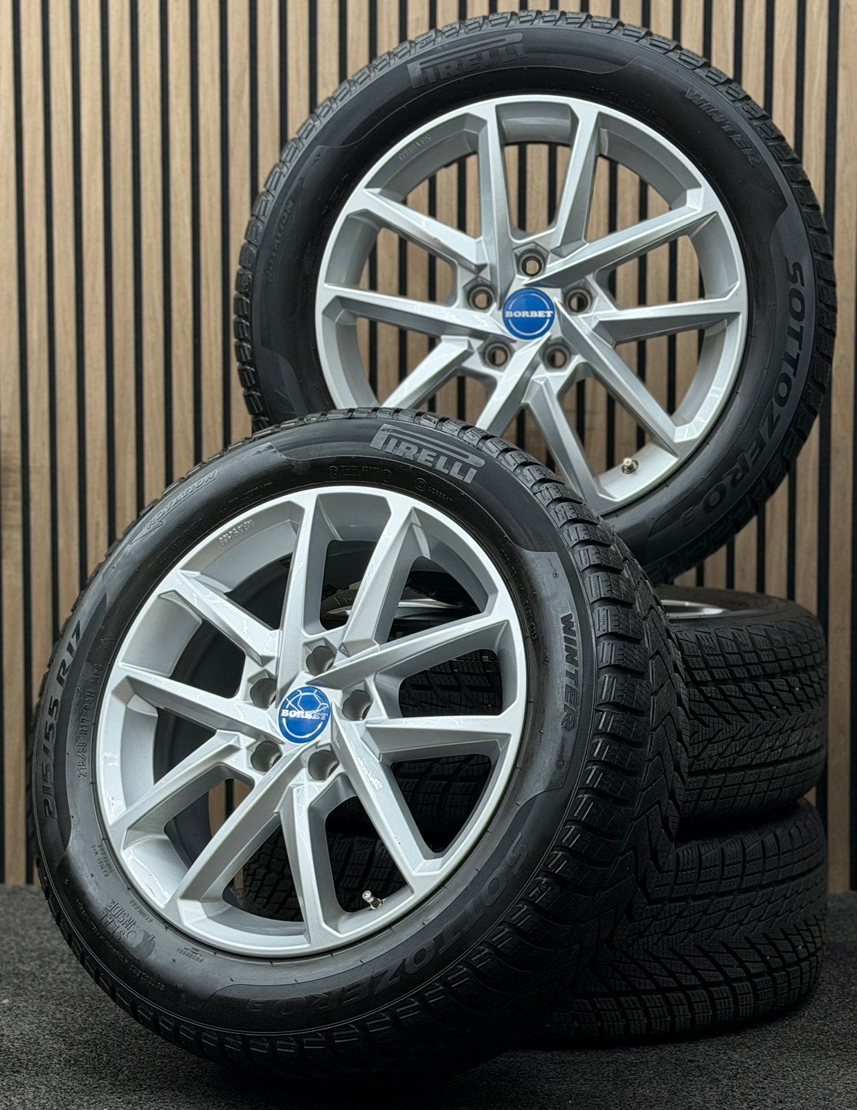 WINTER! 17 inch Borbet N - VW Passat T-Roc 5x112 215/55/17, Auto-onderdelen, Banden en Velgen, Banden en Velgen, Winterbanden