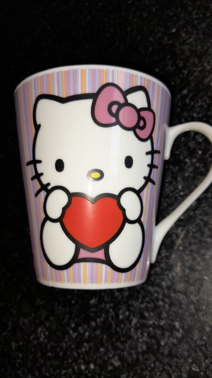 Hello Kitty mok - Sanrio licentie - Vaatwasser/Magnetron, Ophalen of Verzenden, Zo goed als nieuw, Keramiek