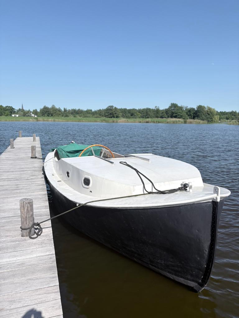 Reddingssloep cabin staal met Mercedes OM615 lengte 7.80, Watersport en Boten, Sloepen, 70 cm, Gebruikt, Staal, Diesel
