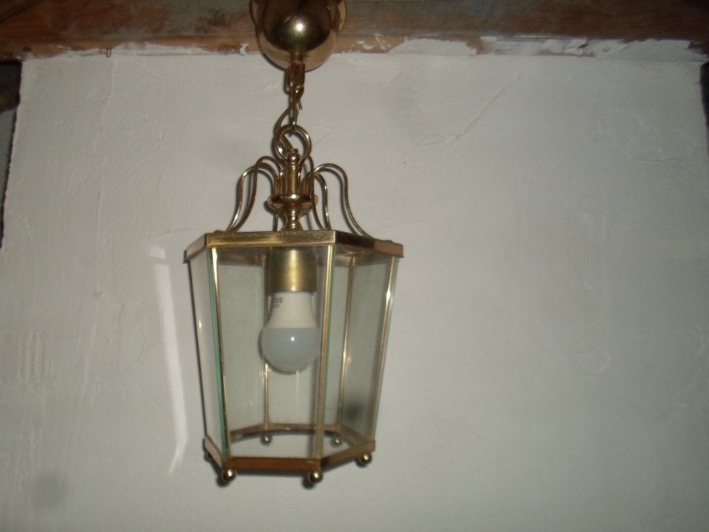 hanglamp ganglamp, Huis en Inrichting, Ophalen, Gebruikt, Glas, Minder dan 50 cm