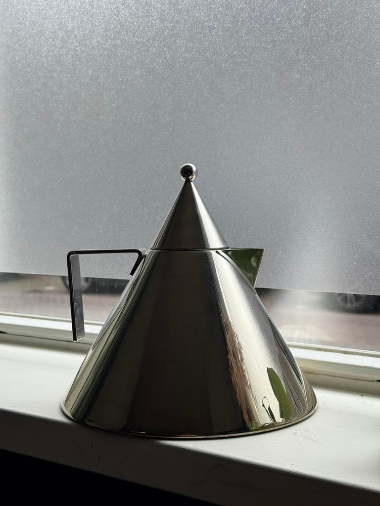 Alessi waterkoker, Theepot/fluitketel, Gebruikt, Zilver, Ophalen of Verzenden