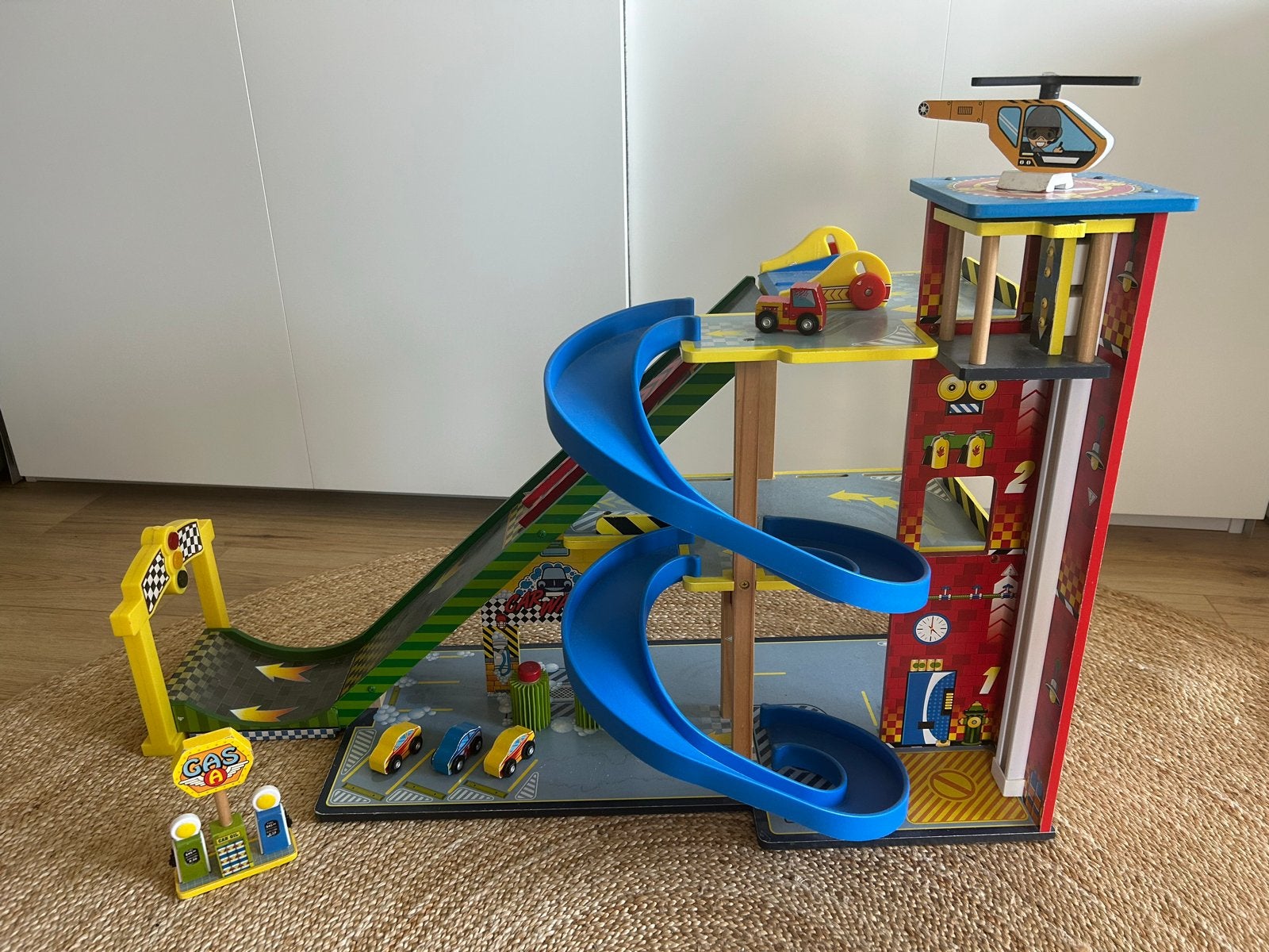 KidKraft Super Schans Raceset - Mega Ramp Racing Set, Ophalen of Verzenden, Zo goed als nieuw