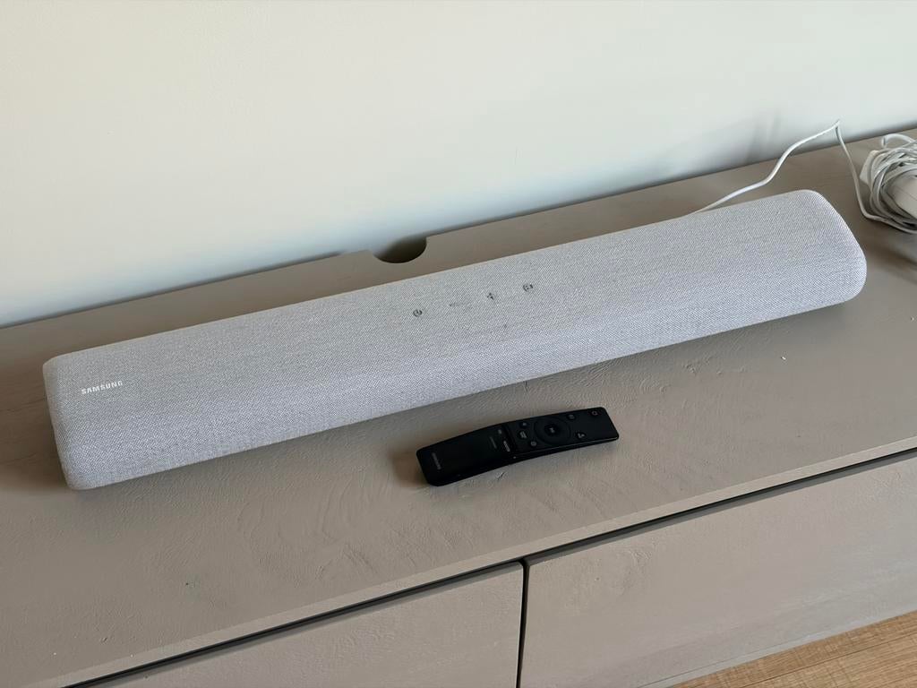Samsung Soundbar S41T Wit met doos en weinig gebruikt, Ophalen of Verzenden, Zo goed als nieuw, 60 tot 120 watt