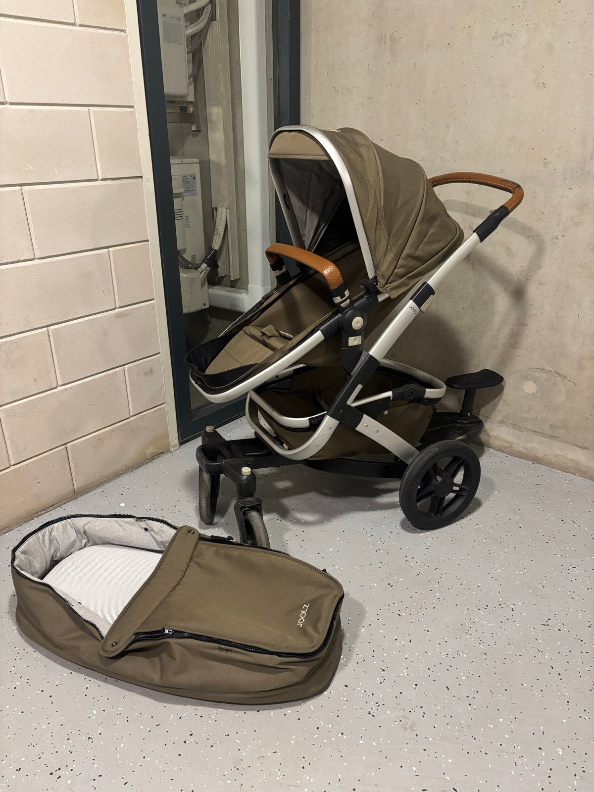 Joolz Day 2 kinderwagen met reiswieg en Cybex autostoel, Gebruikt, Combiwagen, Met autostoeltje, Ophalen