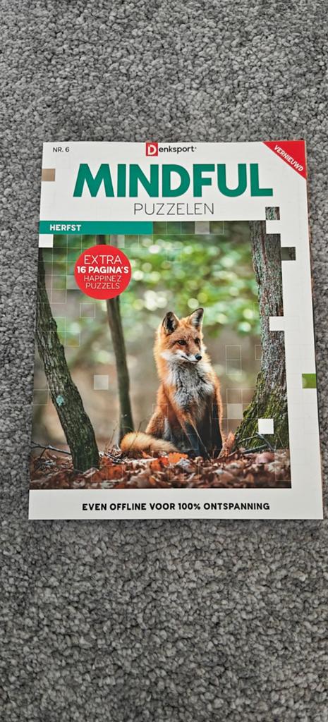 Mindful puzzelen herfst nr. 6, Boeken, Hobby en Vrije tijd, Nieuw, Ophalen of Verzenden, Denksport, Overige onderwerpen