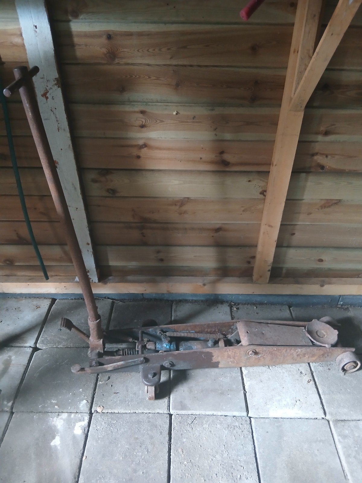 Oude, robuuste garagekrik - Opknapper, Auto diversen, Krikken, Ophalen, Gebruikt, Hydraulisch, Garagekrik