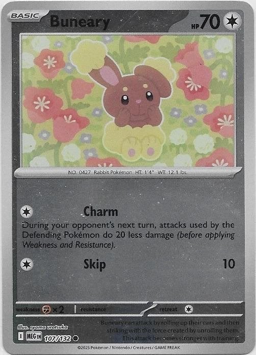 Mega Evolution,  Buneary [reverse] 107/132, Verzenden, Nieuw, Losse kaart