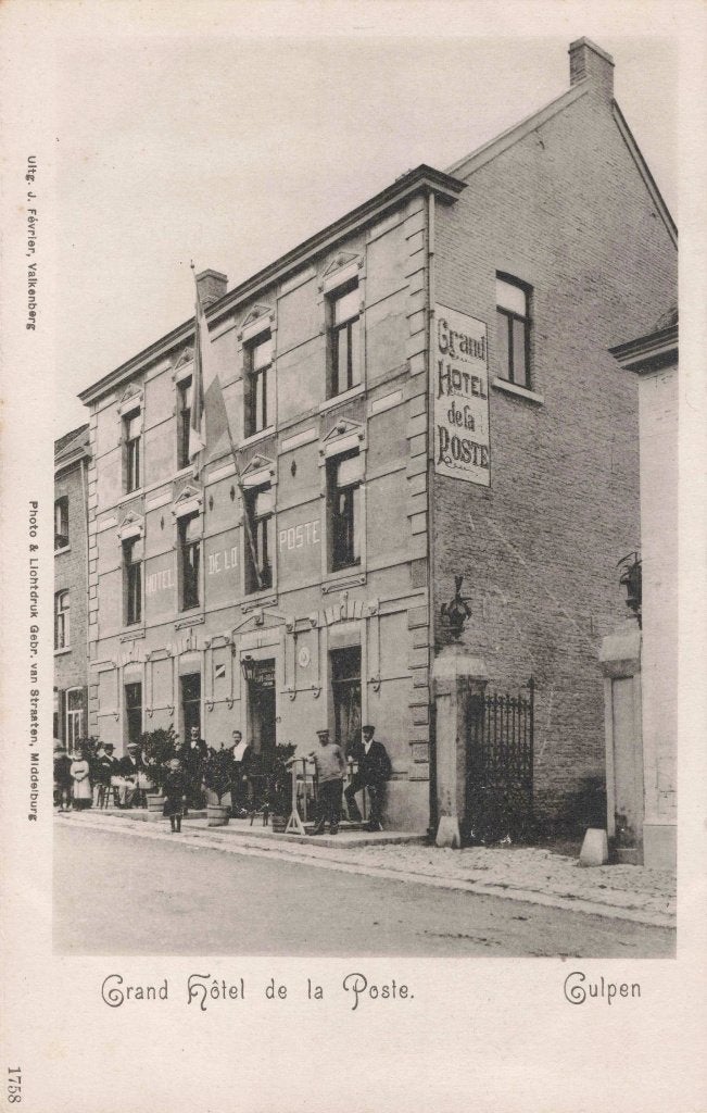 Gulpen Grand Hotel de la Poste B3402, Ophalen, Voor 1920, Ongelopen, Limburg
