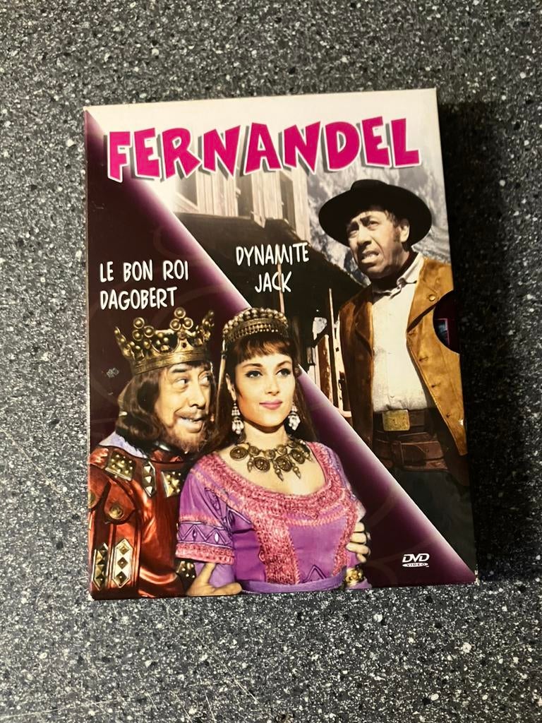 Le Bon Roi Dagobert (1963)+Dynamite Jack (1961) Fernandel, 1960 tot 1980, Alle leeftijden, Ophalen of Verzenden, Zo goed als nieuw