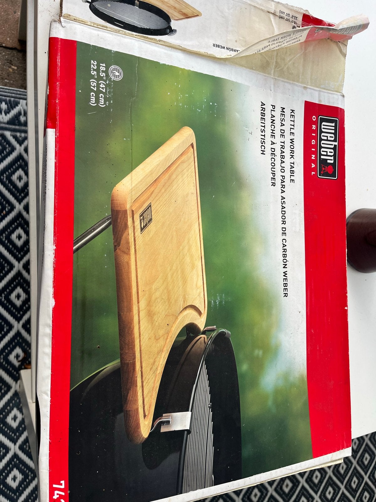 Weber Kettle (57cm ) Work Table / Snijplank voor BBQ, Ophalen, Gebruikt