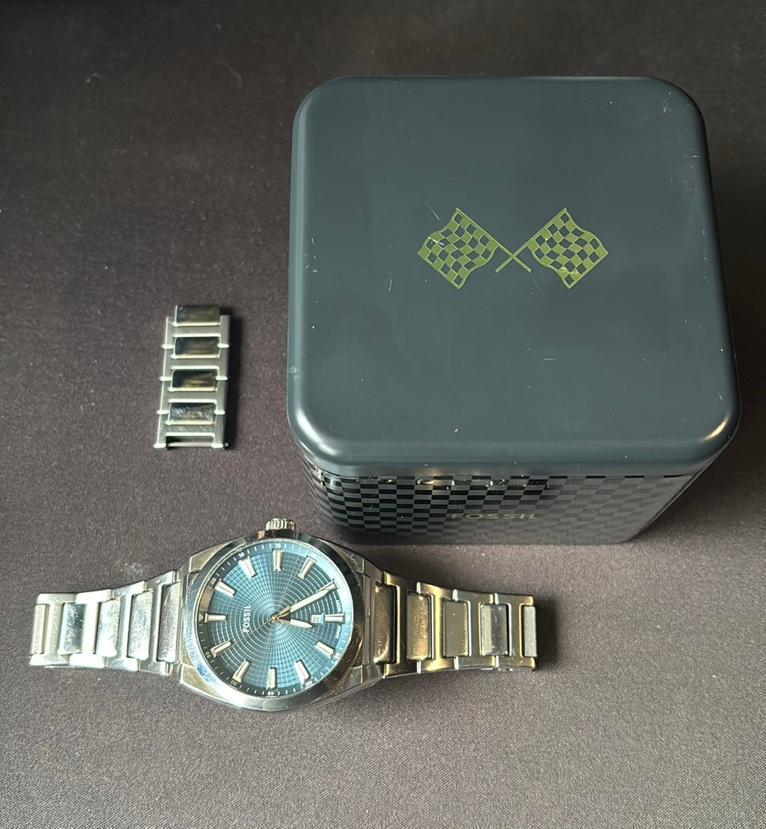 Fossil Everett Horloge, Overige merken, Staal, Staal, Polshorloge