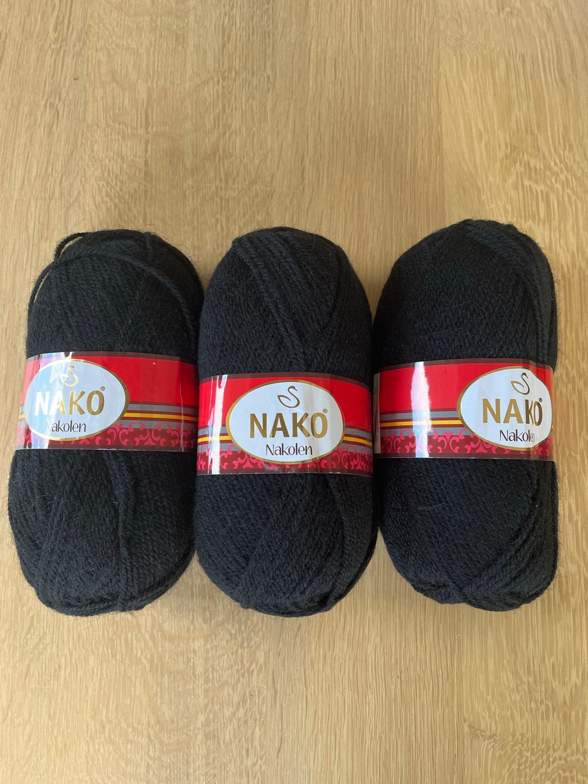 3 bollen Nako Nakolen garen - 49% wol, 51% acryl, Ophalen of Verzenden, Nieuw, Breien of Haken, Wol of Garen
