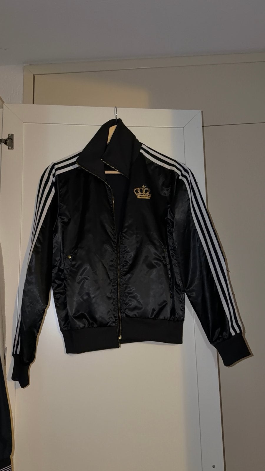Adidas trainingsjack, Ophalen of Verzenden, Zo goed als nieuw, Maat 36 (S), Zwart