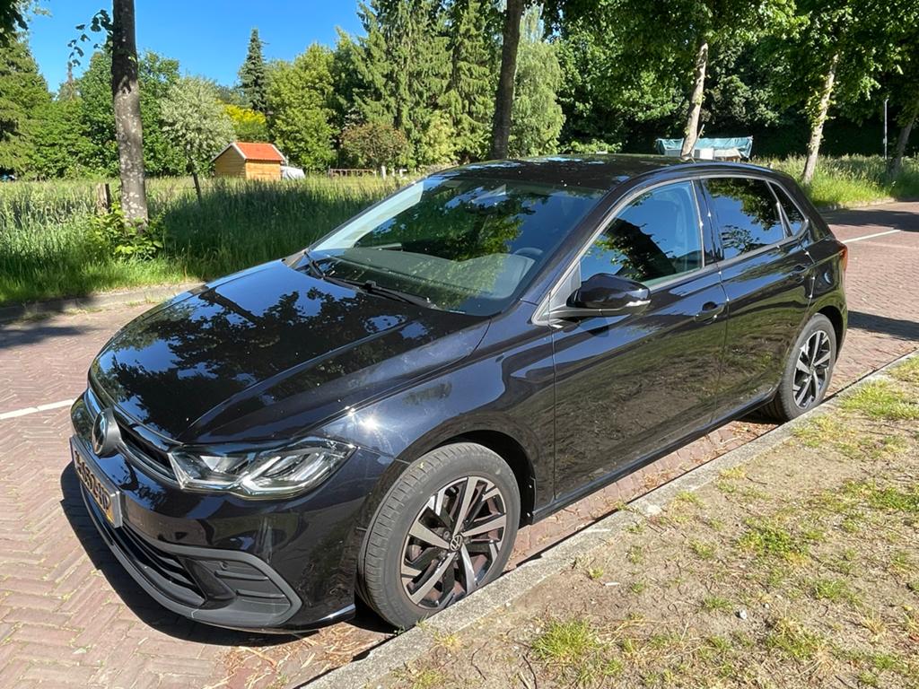 Volkswagen Polo 1.0 TSI | Dig. Dashbord | Zwart | Nieuwstaat, Voorwielaandrijving, Stof, Origineel Nederlands, Handgeschakeld
