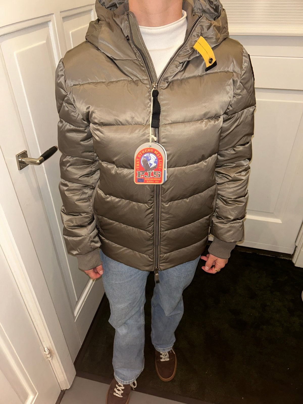Parajumpers PJS donsjas maat S - Nieuw met kaartjes, Ophalen of Verzenden, Nieuw, Grijs