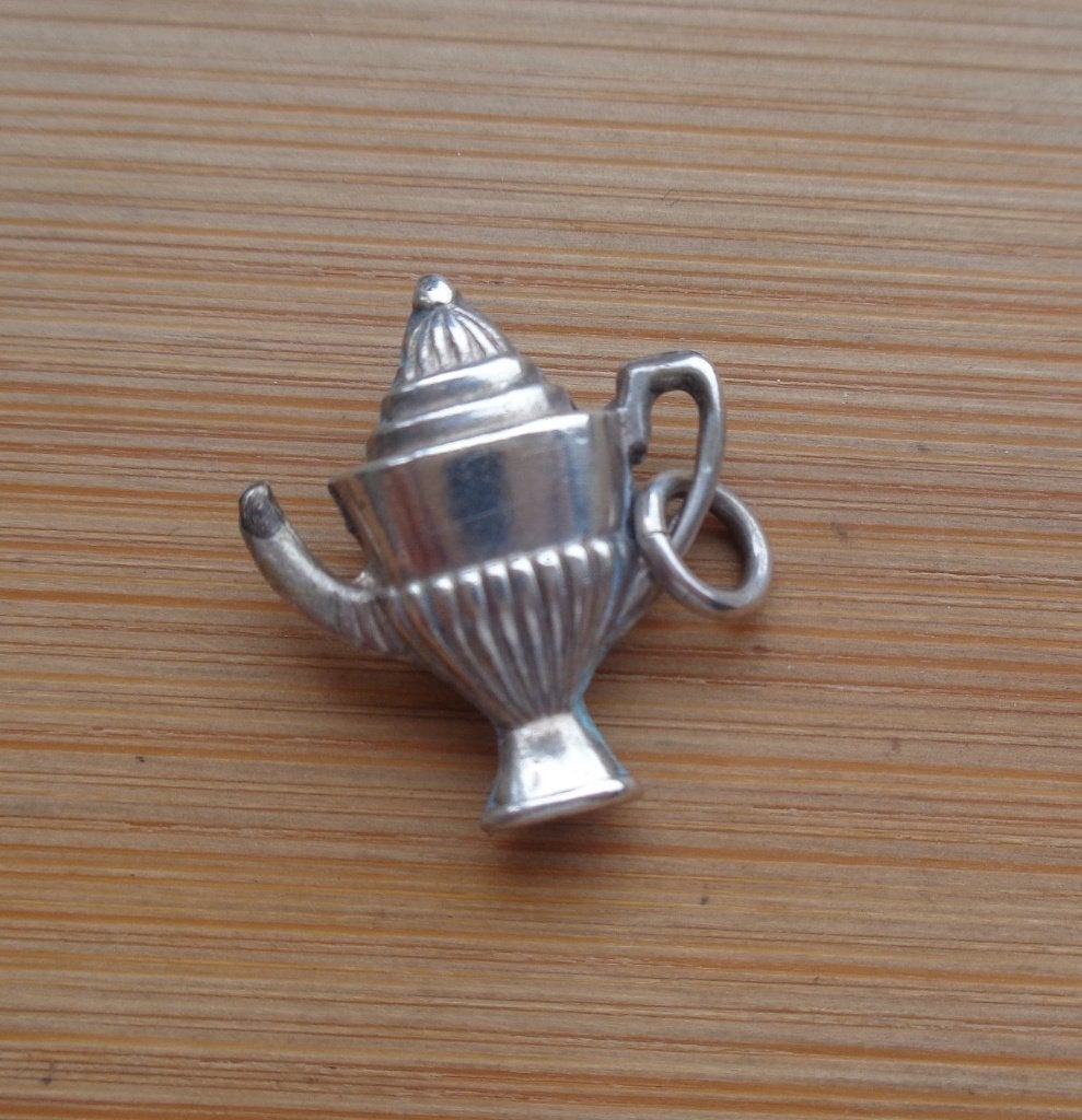 zilveren vintage bedel theepot [067], Overige merken, Verzenden, Zo goed als nieuw, 1 bedel