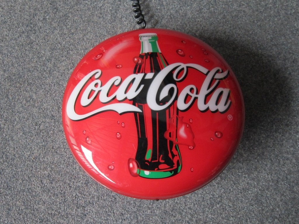 COCA COLA LAMP LICHTRECLAME, Verzamelen, Merken en Reclamevoorwerpen, Ophalen, Zo goed als nieuw, Lichtbak of (neon) lamp