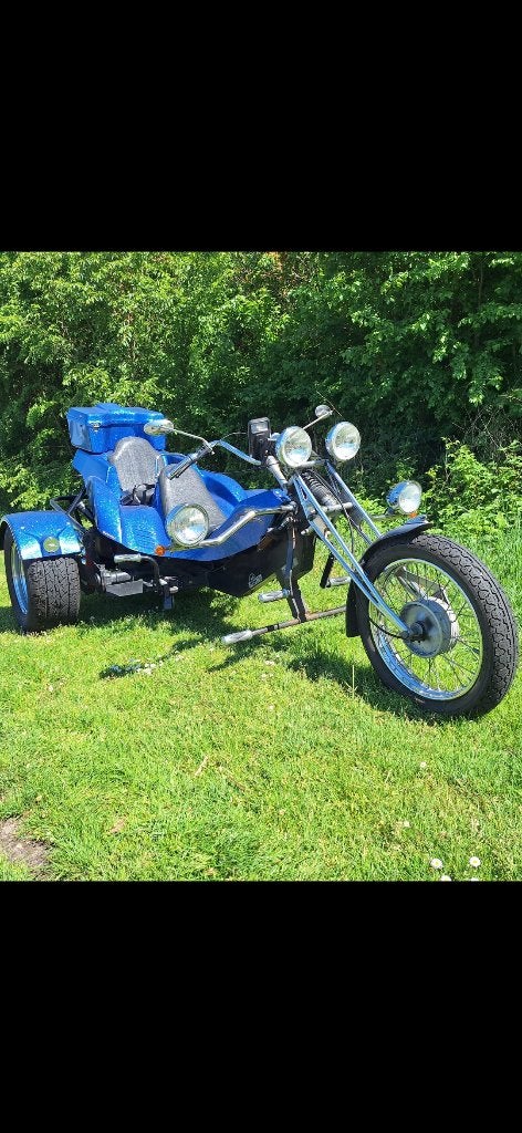 Unieke blauwe trike - Klaar voor avontuur!, 4 cilinders, 1200 cc, 12 t/m 35 kW