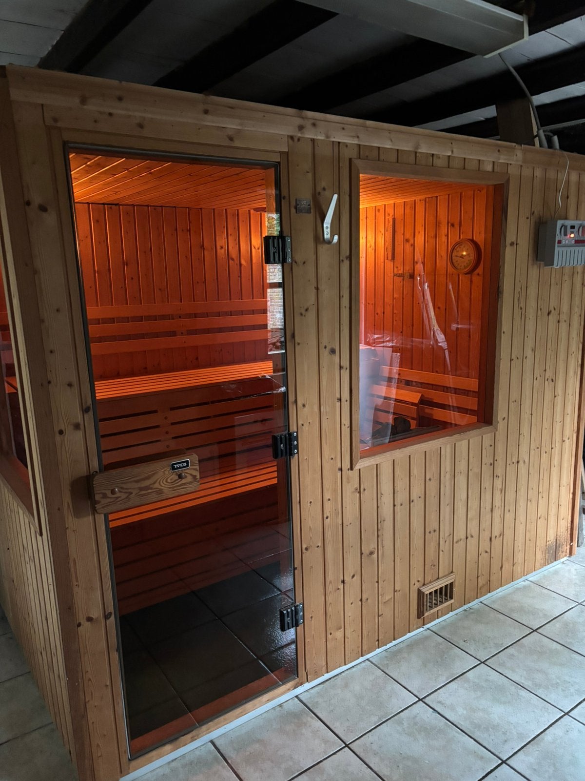 Tylo sauna, Sport en Fitness, Sauna, Ophalen, Zo goed als nieuw, Complete sauna