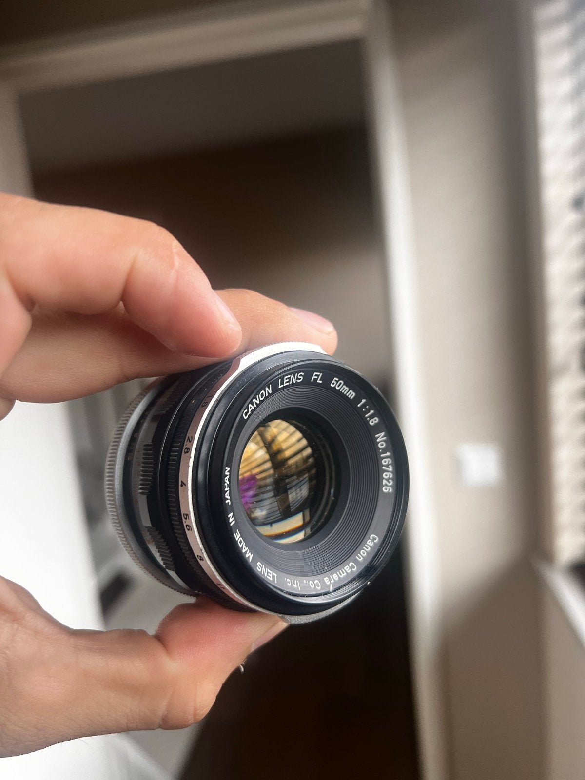 Vintage Canon FL 50mm 1.8 lens