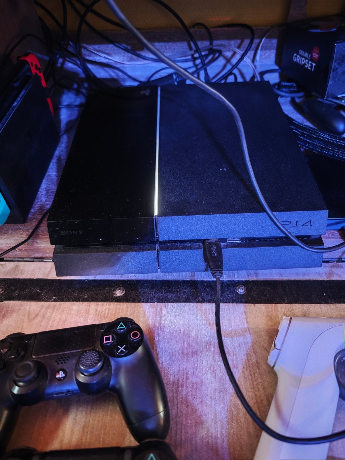 PlayStation 4 met VR bril, 4 dualshock en meer, Gebruikt, Ophalen of Verzenden, 1 TB, Original
