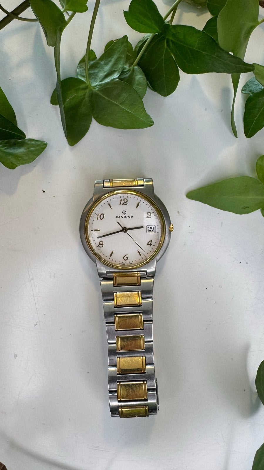 Candino Swiss Made Horloge - Jaren 80/90, Overige merken, Staal, Gebruikt, Staal