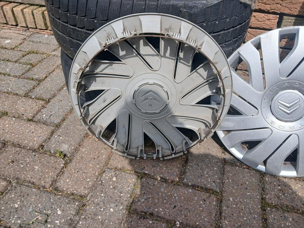 4x originele Citroën wieldoppen 14 inch, Auto diversen, Wieldoppen, Ophalen of Verzenden, Gebruikt