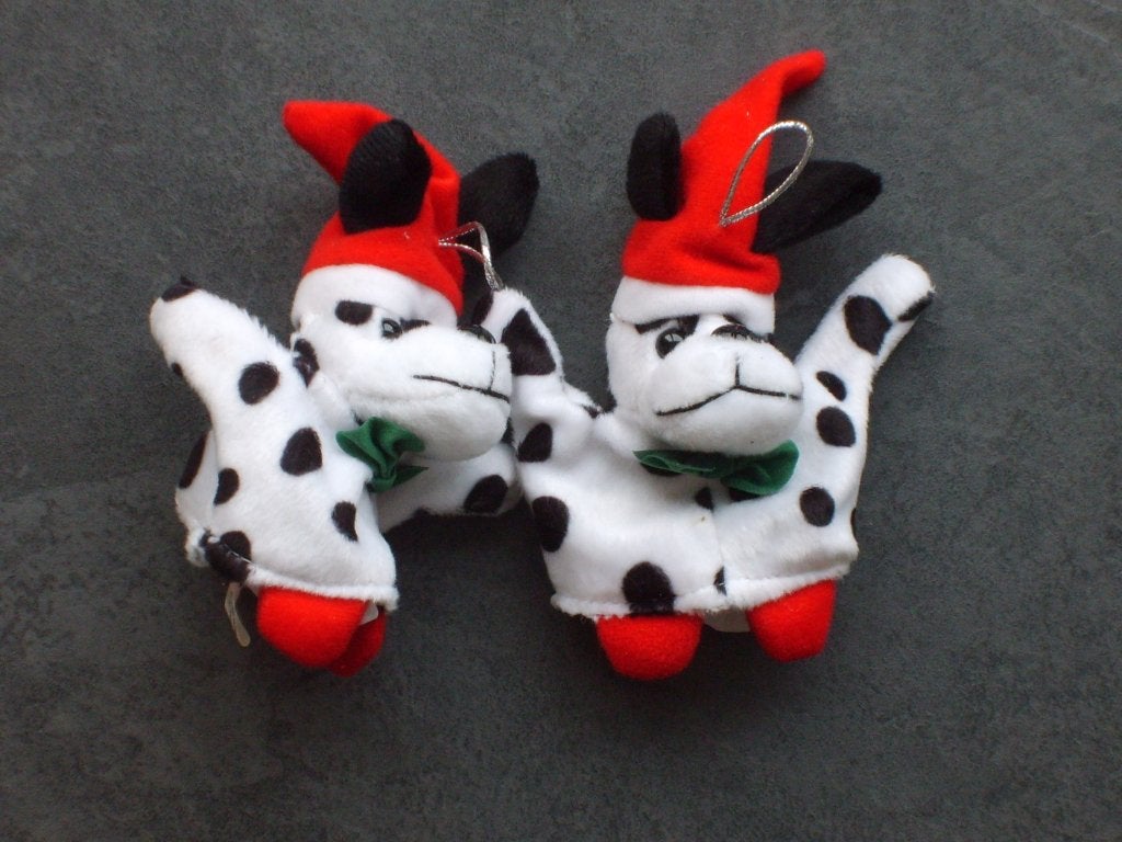 Rood/witte kerst handpoppetjes 2x., Ophalen of Verzenden, Nieuw