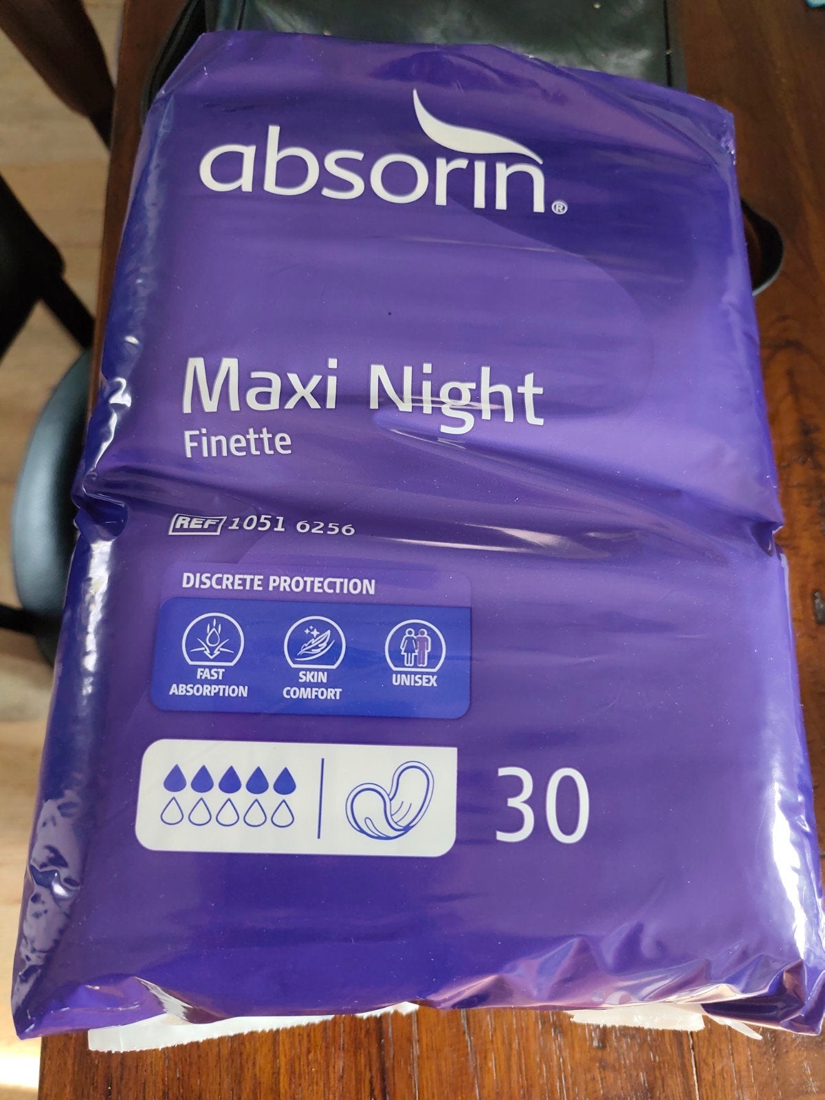 discreet maxi night verband, Ophalen