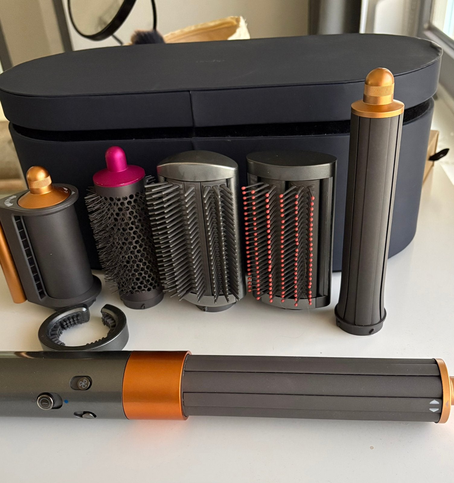 Dyson airwrap, Ophalen of Verzenden, Zo goed als nieuw, Föhn of Haardroger