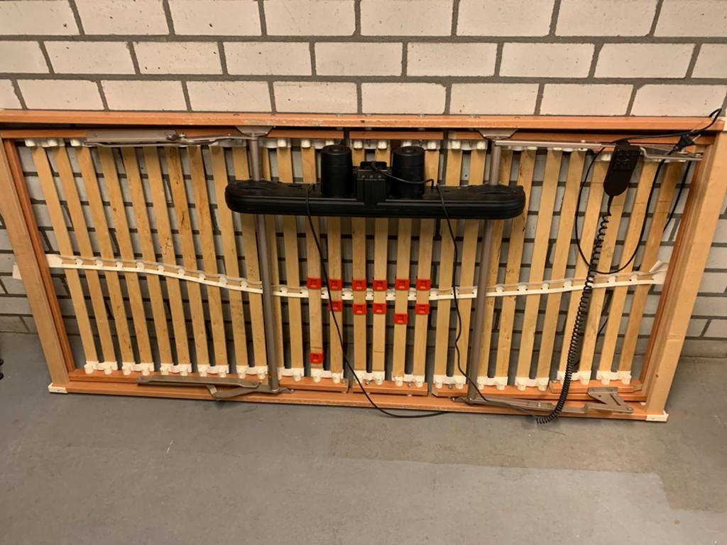 Elektrische lattenbodem, Ophalen, Gebruikt, 90 cm, Eenpersoons