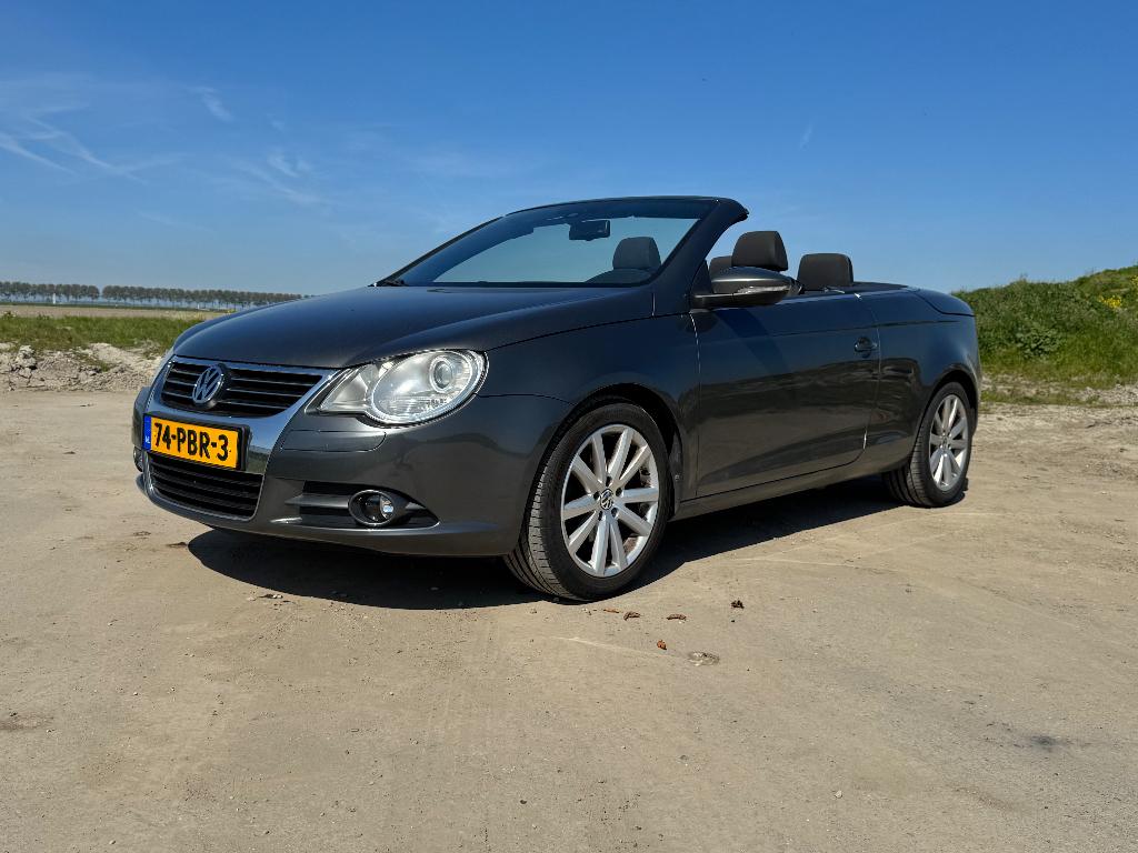Volkswagen Eos 1.4 TSI 90KW 2011 Grijs, Auto's, Volkswagen, Voorwielaandrijving, Stof, 4 cilinders, Cabriolet