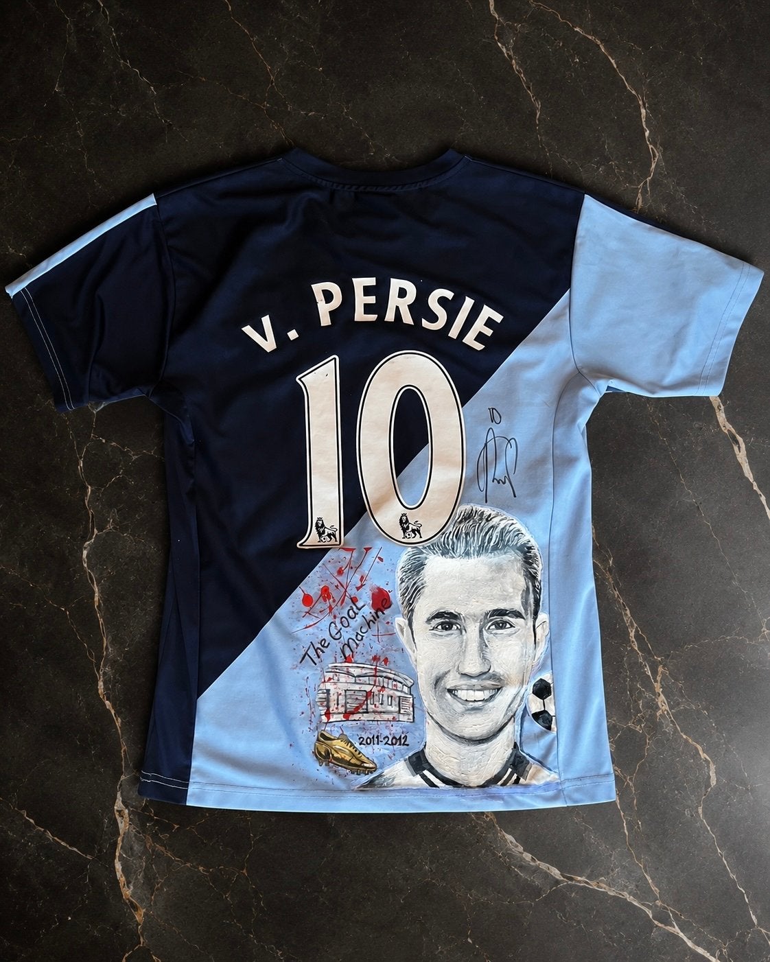 Uniek gesigneerd Robin van Persie Arsenal shirt 2011/2012, Verzamelen, Ophalen of Verzenden, Zo goed als nieuw, Buitenlandse clubs