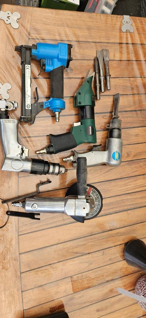 Diverse pneumatische gereedschappen set, Ophalen of Verzenden, Gebruikt