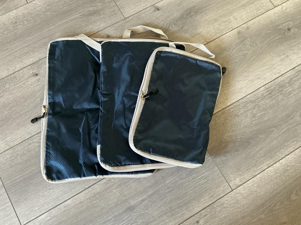 Koffer organisers - packing cubes - set van 3 met compressie, Ophalen of Verzenden, Nieuw, 30 cm of meer, Minder dan 35 cm