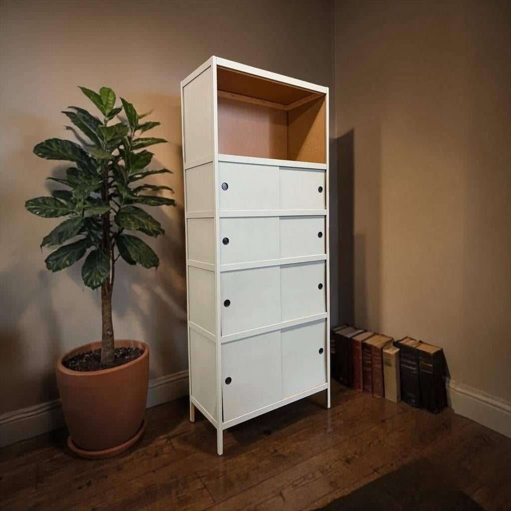 Vintage grijze kewlox kast/ leggerkast, Ophalen