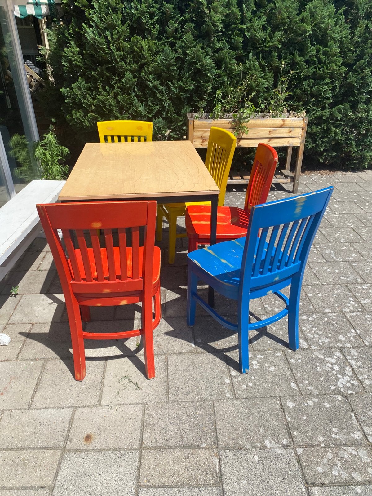 Gratis stoelen, Tuin en Terras, Tuinsets en Loungesets, Ophalen, Zo goed als nieuw, Kunststof