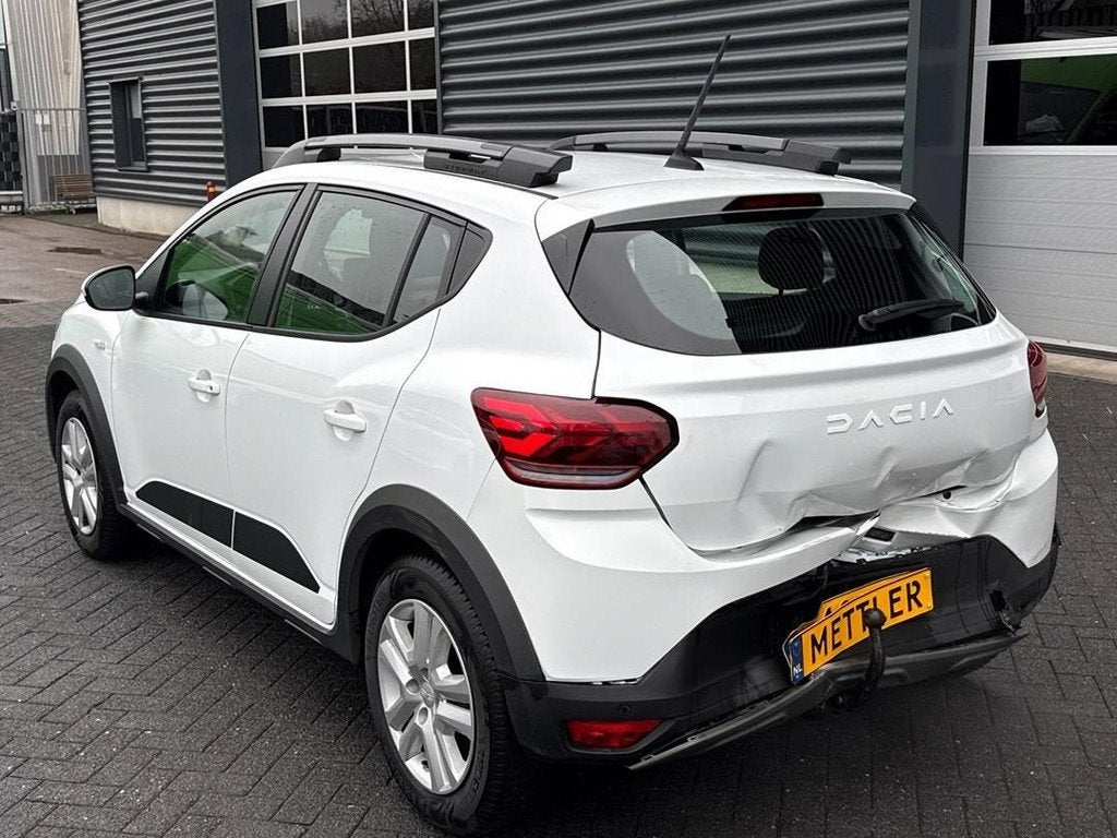 Dacia Sandero Stepway 1.0 TCe 90 Expression, navigatie, trek, Euro 6, Wit, Origineel Nederlands, 91 pk