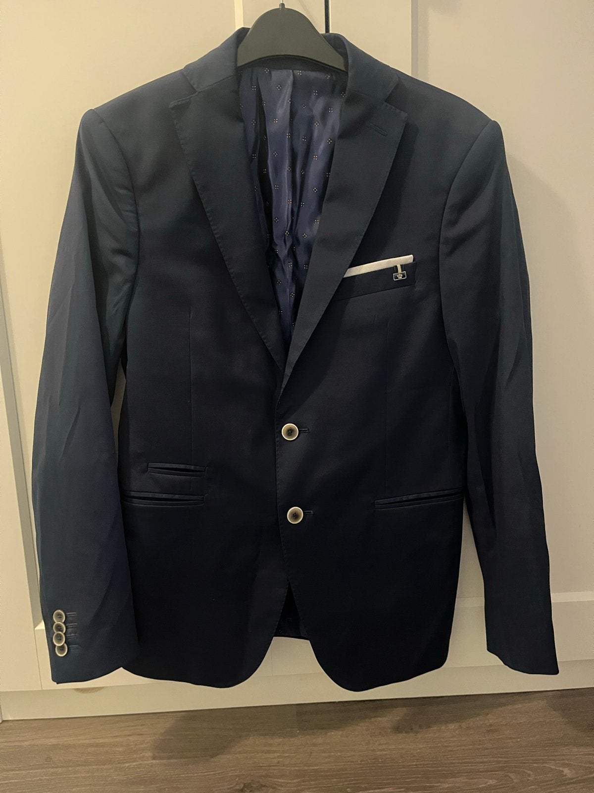 Zara Man Colbert - Donkerblauw, Maat M, Ophalen of Verzenden, Zo goed als nieuw, Maat 48/50 (M), Blauw