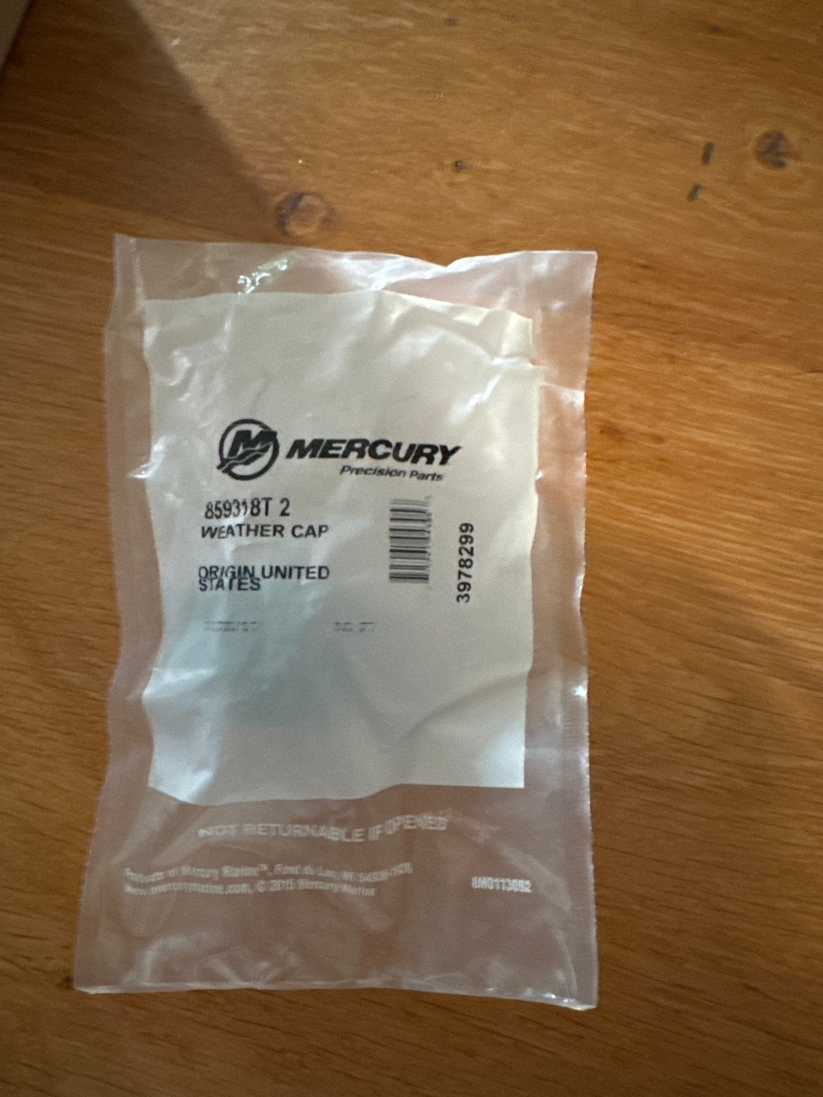 Mercury Weather Cap 859318T 2 - Nieuw in verpakking, Ophalen of Verzenden, Nieuw, Motor en Techniek