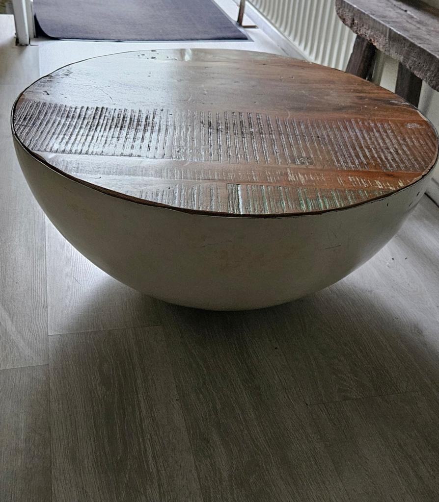 Bowl salontafel, Huis en Inrichting, Tafels | Salontafels, Ophalen, Gebruikt, 50 tot 100 cm, Rond