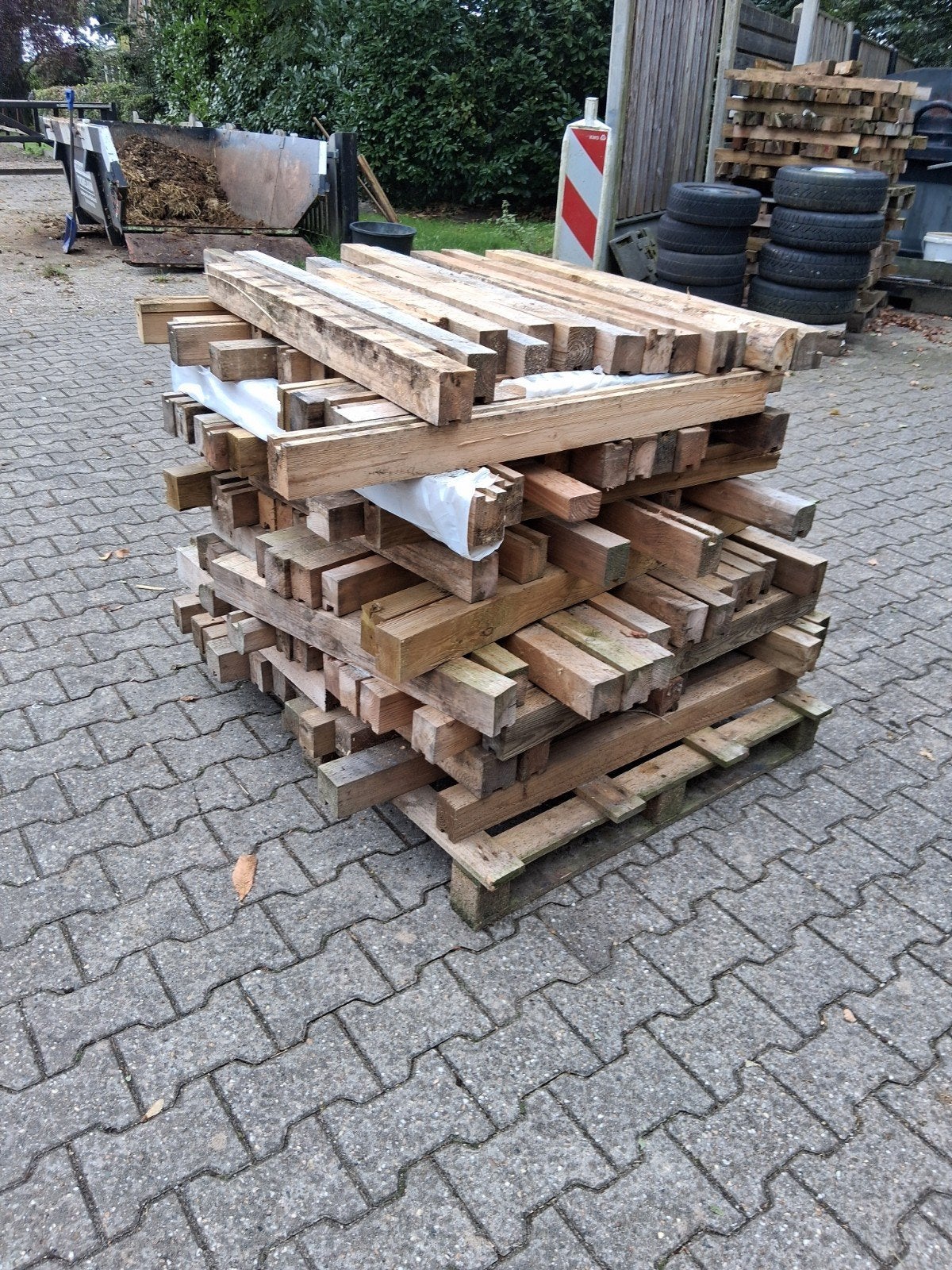 Diverse houten balkjes - Ideaal voor projecten, Ophalen, Gebruikt, 50 mm of meer, Balk