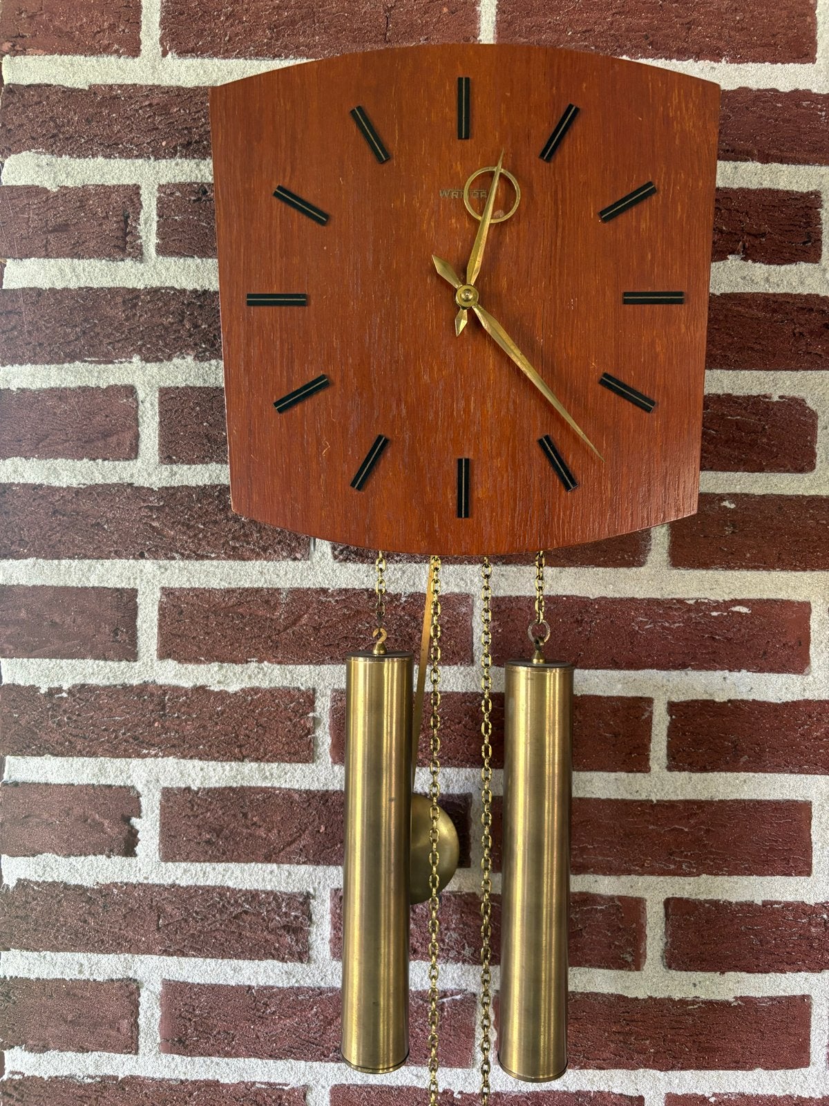 Vintage Warmink Wandklok met Gewichten - Jaren '60/'70, Ophalen
