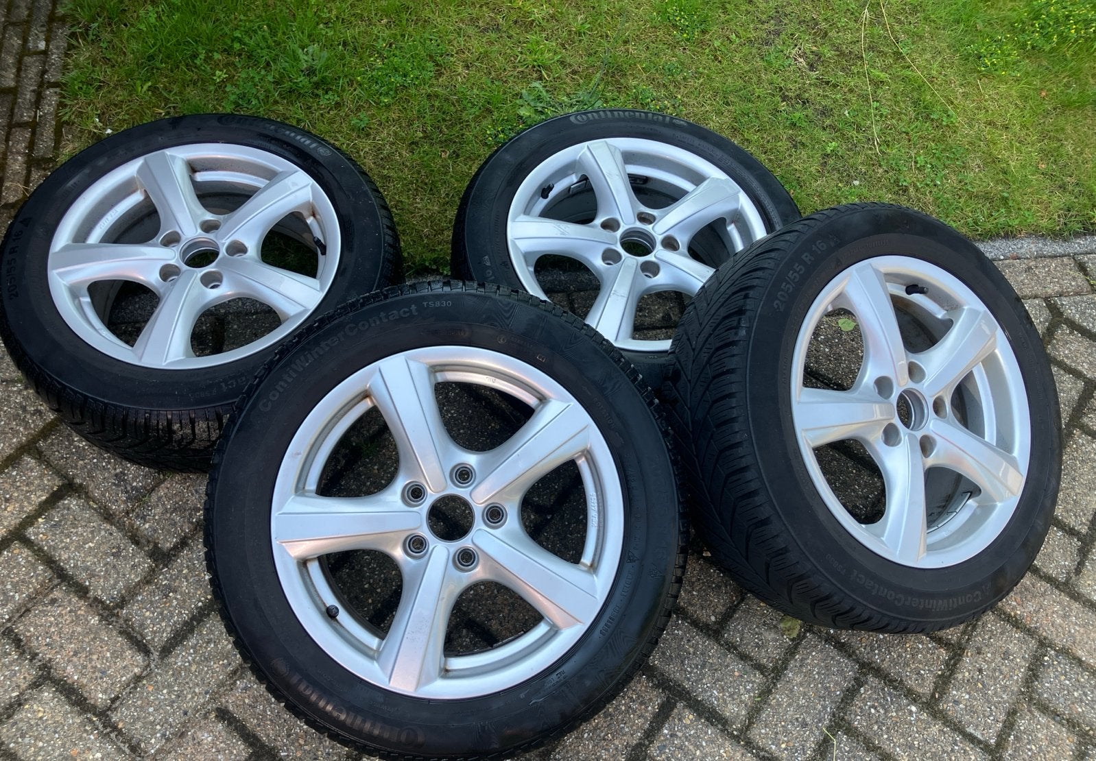 Winterbanden met velgen 205/55 R16 (Seat Leon), Ophalen, Gebruikt, 16 inch, Banden en Velgen