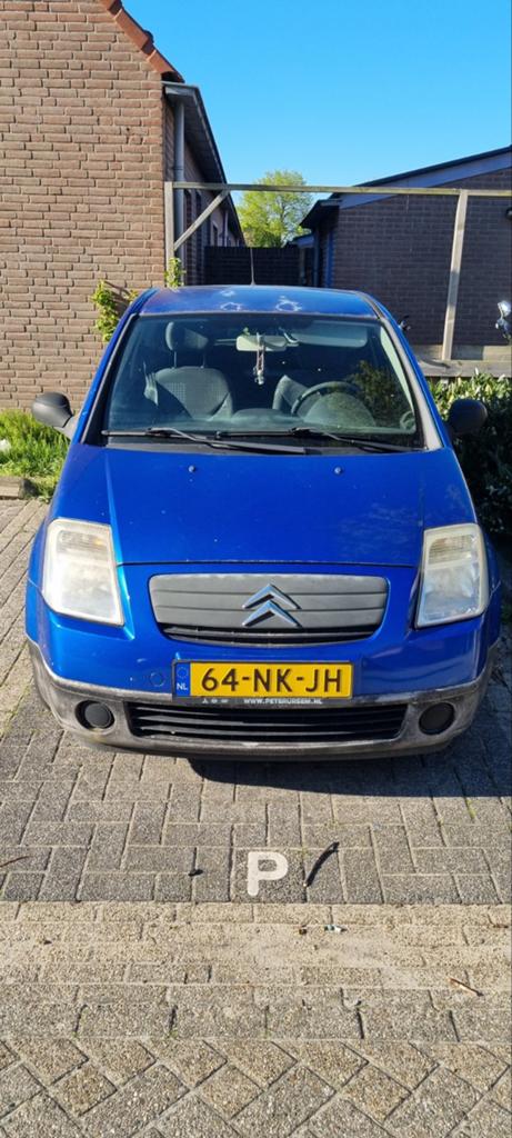 Citroën C2 1.1 I 2003 Blauw, Auto's, Citroën, Particulier, C2, Benzine, B, Hatchback, Handgeschakeld, Origineel Nederlands, Blauw
