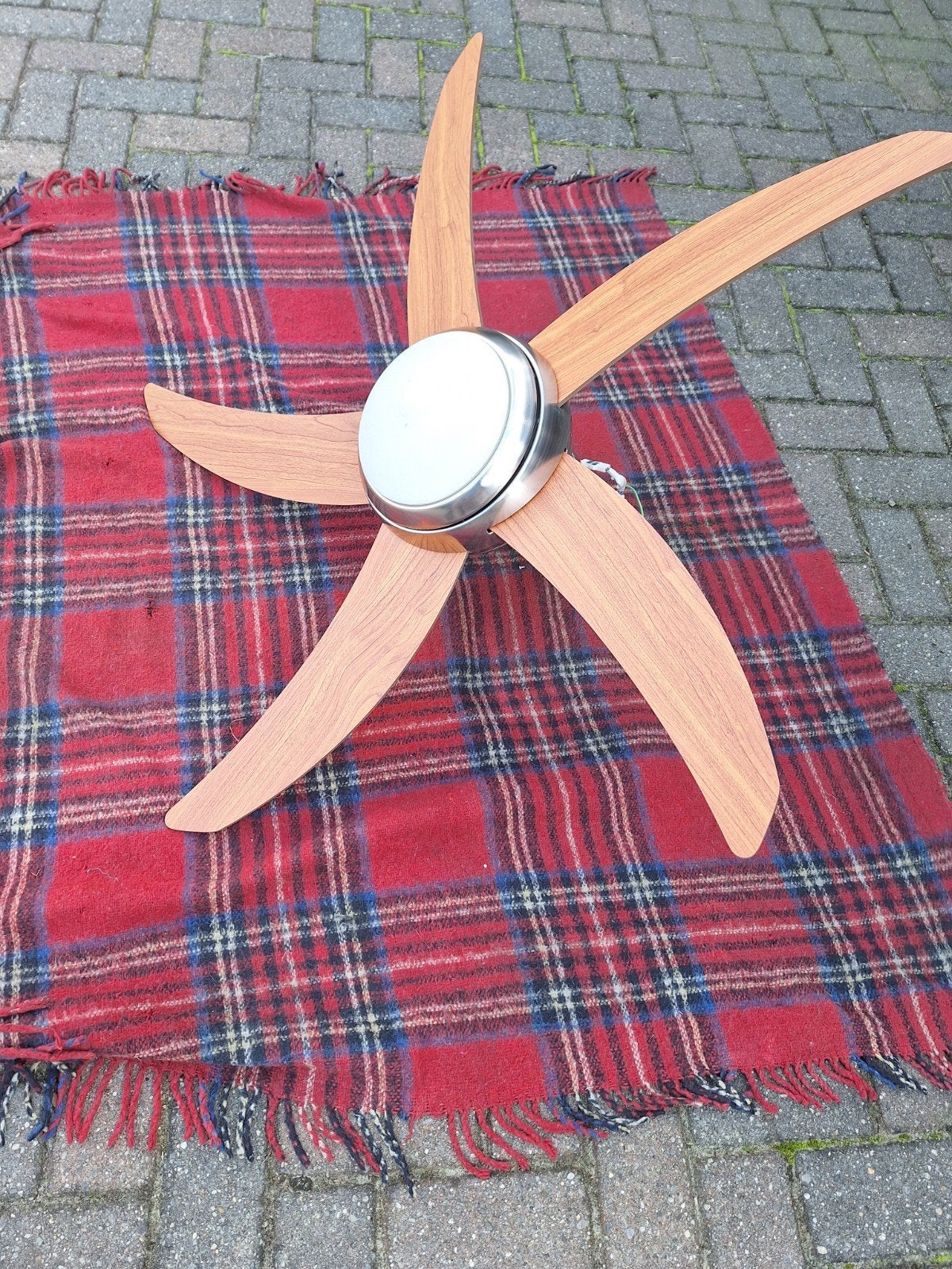 plafondventilator, Witgoed en Apparatuur, Ophalen, Ventilator met afstandsbediening, Zo goed als nieuw, Plafondventilator