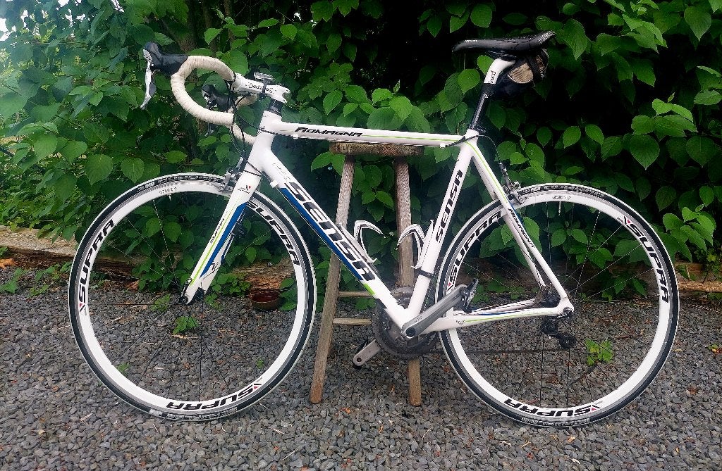 Sensa Romagna racefiets, Fietsen en Brommers, Fietsen | Racefietsen, Gebruikt, 26 inch, Velgrem, Aluminium